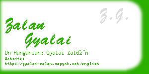 zalan gyalai business card